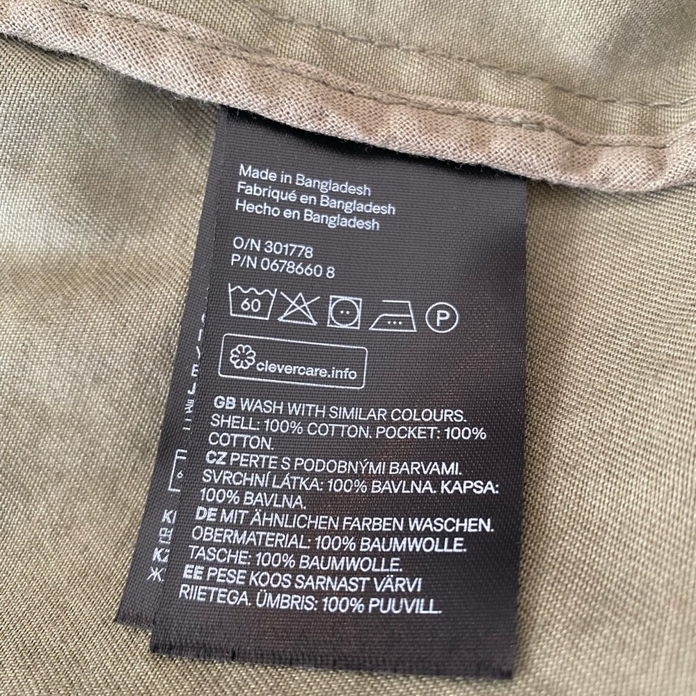 H&M women’s size 8 olive green - adjustable jacket - Picture 6 of 6